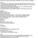 Tail Light Turn Signal LED Modules LY5B 00A03 12V 3W 18-2Pin For OSRAM