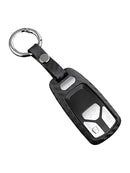 Leather Silicone Car Key Case Cover With Buckle For Audi