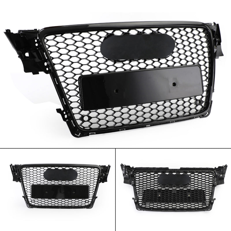 Audi A4/S4 B8 09-12 Black RS4 Style Honeycomb Sport Mesh Hex Grille Grill