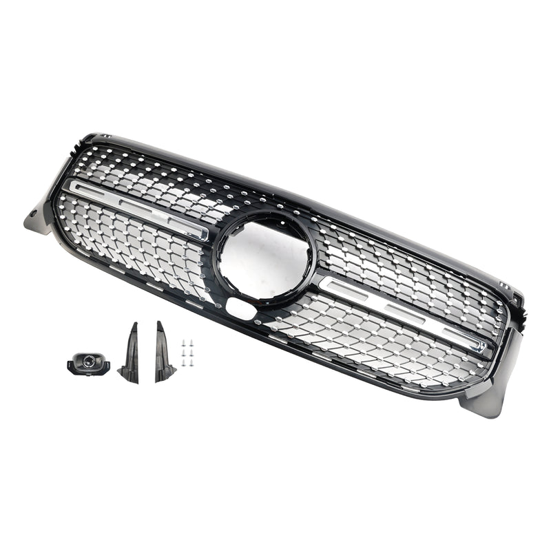 Diamond Front Bumper Grille Grill Fit Mercedes Benz GLB X247 2020-2023