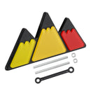 Tri-Color Grille Badge Emblem for Toyota Tacoma TRD Tundra RAV4 Red Scheme