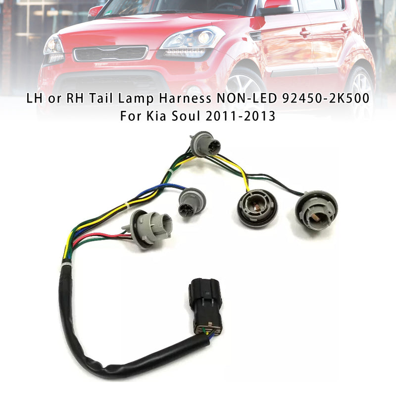 LH or RH Tail Lamp Harness NON-LED 92450-2K500 For Kia Soul 2011-2013