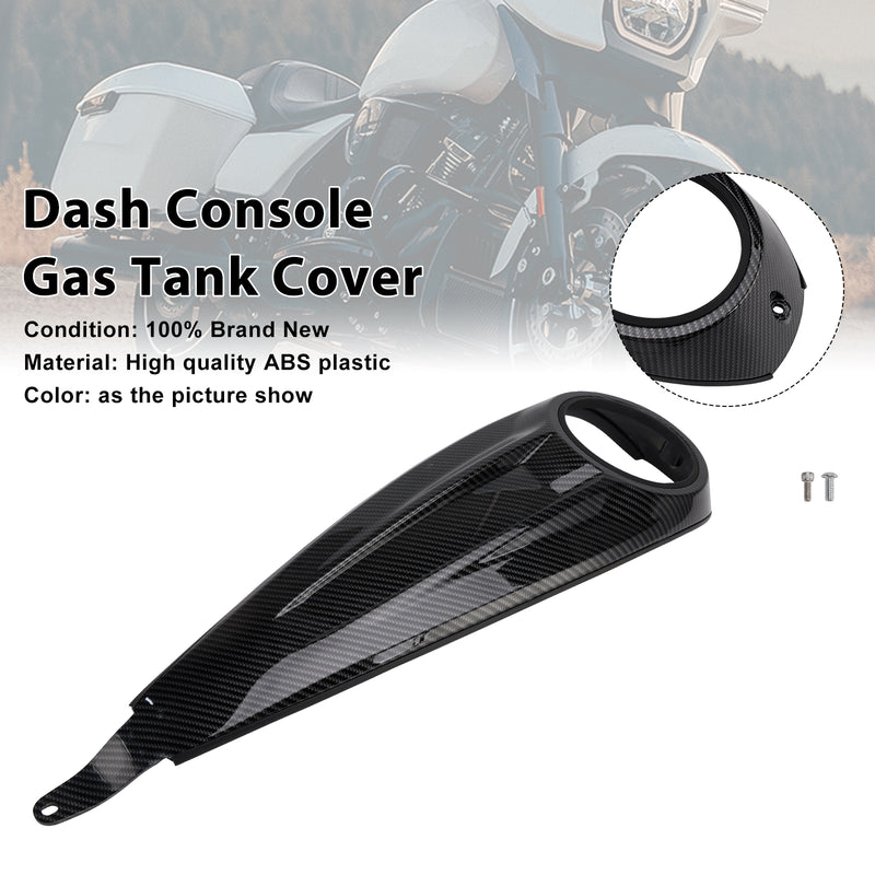 Dash Console Gas Tank Cover For Touring Road Glide / Street Glide 23-25 Carbon