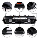 Black Front Bumper Grille Grill Fit Toyota Tacoma 2024+ With Led & Light Bar