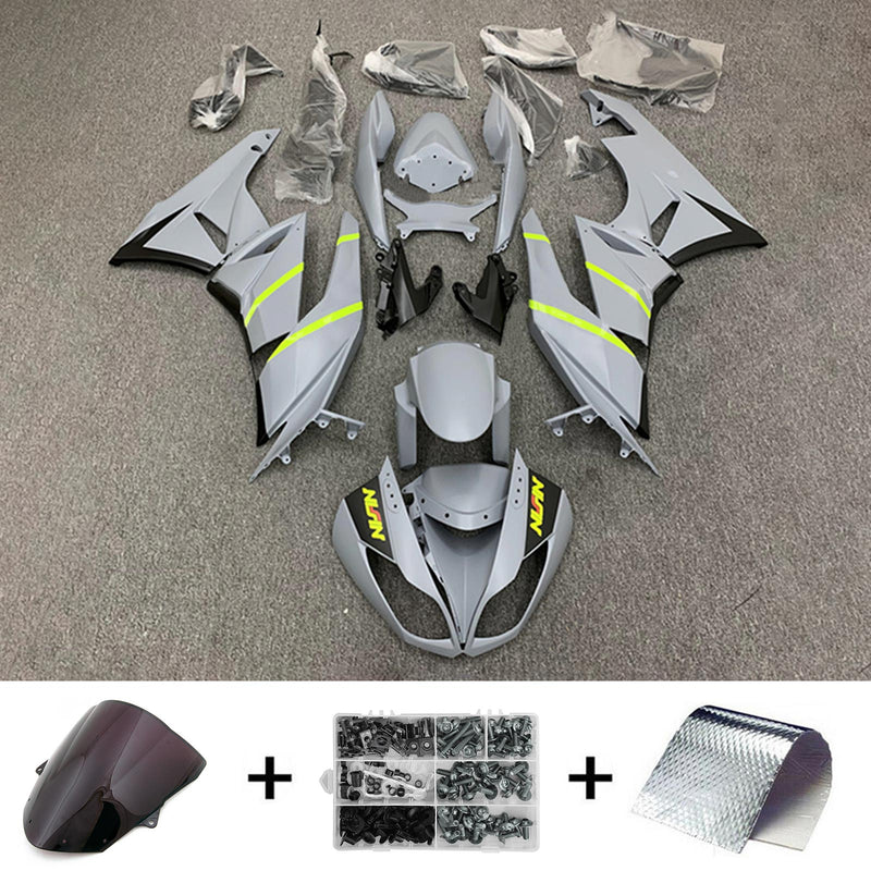 Amotopart Kawasaki ZX6R 636 2009-2012 Fairing Kit Bodywork Plastic ABS