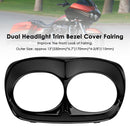 Dual Headlight Trim Bezel Cover Fairing For Road Glide 1998-2013