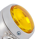#D20 Motorcycle Spotlight Headlight Fog Beam Chrome Fit For Motorcycle Scooter