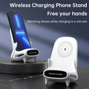 3 in 1 V8 Mini Chair Wireless Charger Phone Holder Charging Phone Stand Speaker