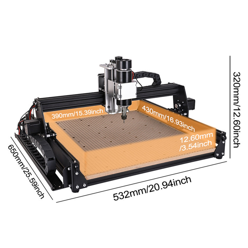 CNC Wood Router Machine 4050 Metal Engraving Machine With 500w Spindle