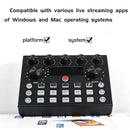 V8s Sound Card Live Sound Card Set for Podcast Record Sing Streaming and Gaming
