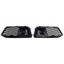 2018-2022 Fit Audi Q5 2PCS Front Bumper Cover Grill Grille Bezel Insert W/ACC