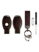 Benz GLC GLK CLS GLA CLA AMG Alloy Aluminum TPU Car Key Brown Case Cover