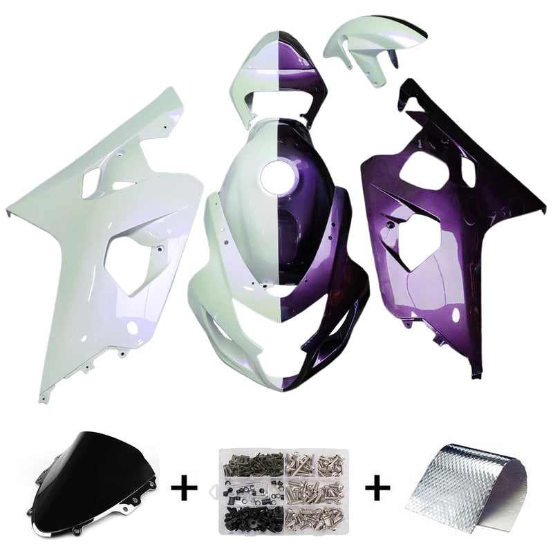 Injection Fairing Kit Bodywork Plastic ABS For Suzuki GSXR 600/750 2004-2005 K4