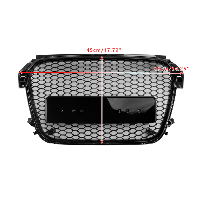 Gloss Black Front Honeycomb Bumper Grill Grille Fit Audi A1 S1 2010-2014