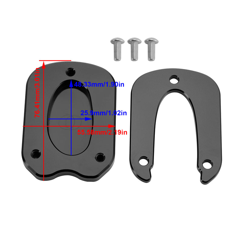 Kickstand Enlarge Plate Pad fit for Meteor 350 2021-2023