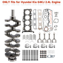G4KJ 2.4L Engine Overhaul Rebuild Kit Crankshaft Rods for HYUNDAI KIA Sorento