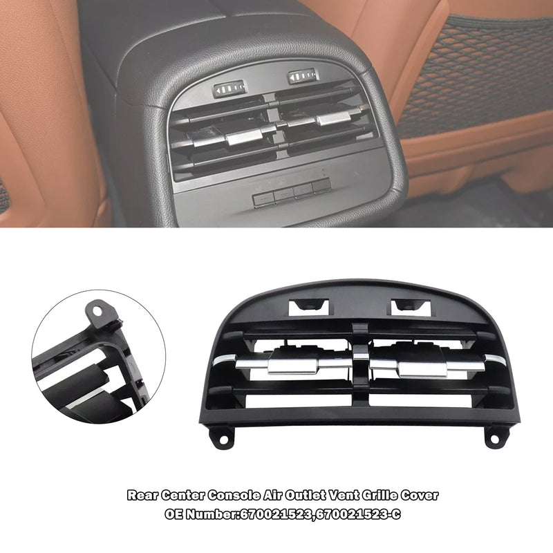 Rear Center Console Air Outlet Vent Grille Cover for Maserati Ghibli 2014-2020