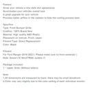 Front Bumper Grill Grille Fit Ford Ranger T8 2019-2023 Black