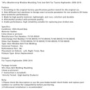 4Pcs Weatherstrip Window Moulding Trim Seal Belt For Toyota Highlander 2008-2010