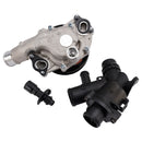 2010-2014 Jaguar XF 5.0L V8 XFR XFR-S Water Pump w/ Bolts Gaskets Connector + Thermostat Kit