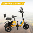 Three Wheel Electric Tricycle for Adults 3 Wheel Motorized Folding E-Bike