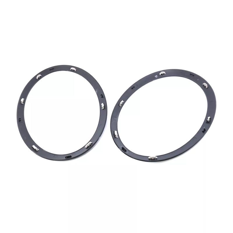 2PCS Gloss Black Headlight Bezel Trim Ring For Mini Cooper F55 F56 F57 14-21