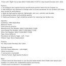 Front Left+ Right Fascia Spat 68421752AA 68421753A For Jeep Grand Cherokee 21-24