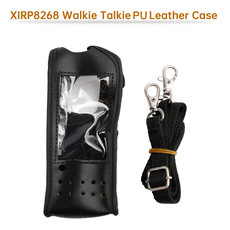 P8268 Radio PU Leather Case Protective Cover For XIRP8260 XPR6550 DGP6150 DP3601