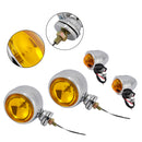 #D20 Motorcycle Spotlight Headlight Fog Beam Chrome Fit For Motorcycle Scooter