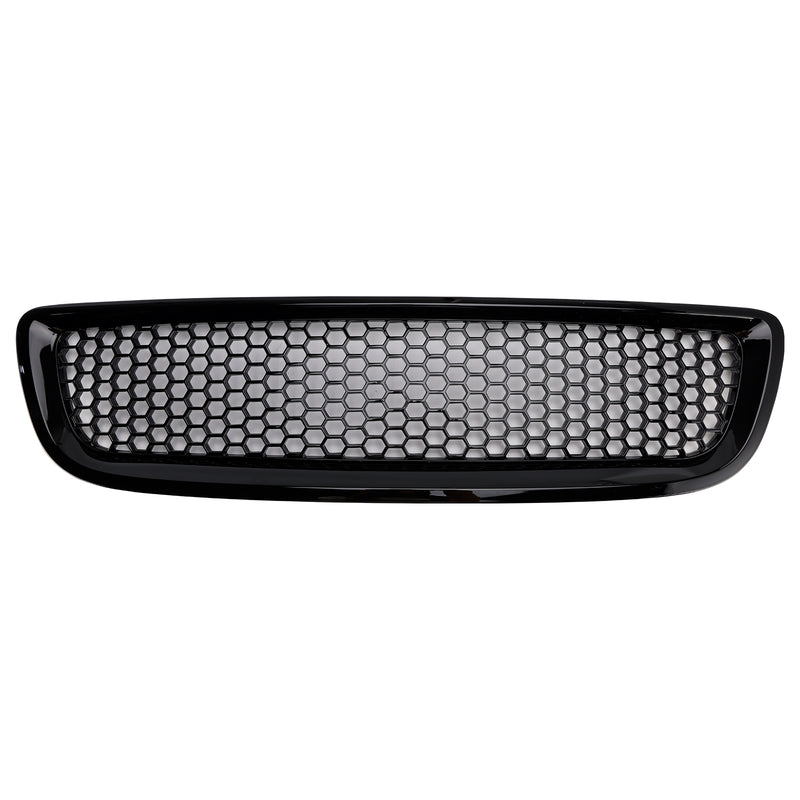 Gloss Black Front Bumper Honeycomb Grille Grill Fit Volvo S40 V50 2008-2012