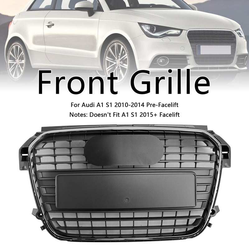 Chrome Front Bumper Grill Grille Fit Audi A1 S-Line 2010-2014 MK1