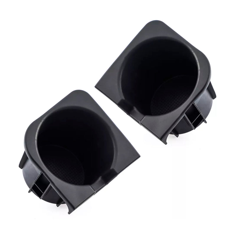 2PCS Right+Left Black Center Console Cup Holder Insert For Toyota Tacoma 05-17