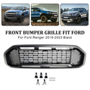 Black Front Bumper Grill Grille Fit Ford Ranger T8 2019-2023