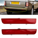 2x Red Rear Bumper Reflector Stop Brake Light For Range Rover L322 Freelander 2