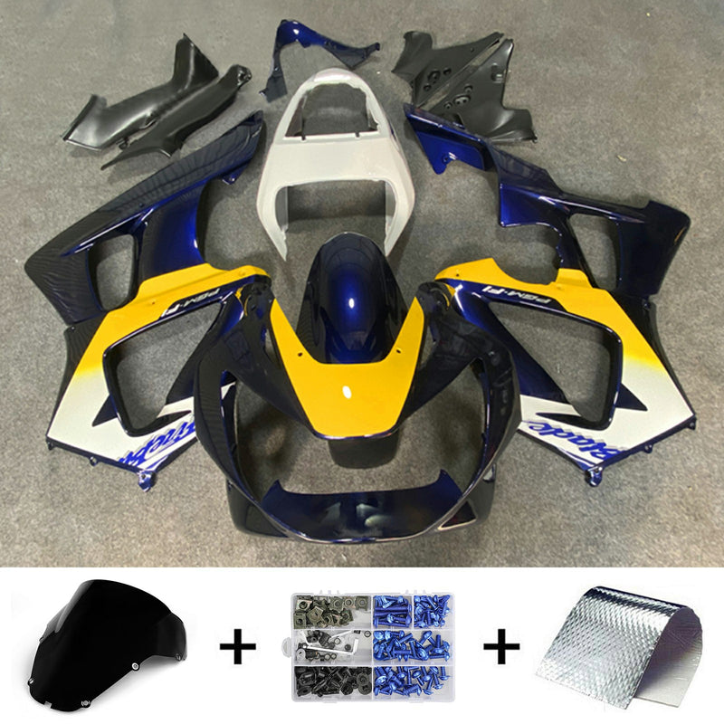 Amotopart Honda CBR929RR 2000-2001 Fairing Kit Bodywork Plastic ABS