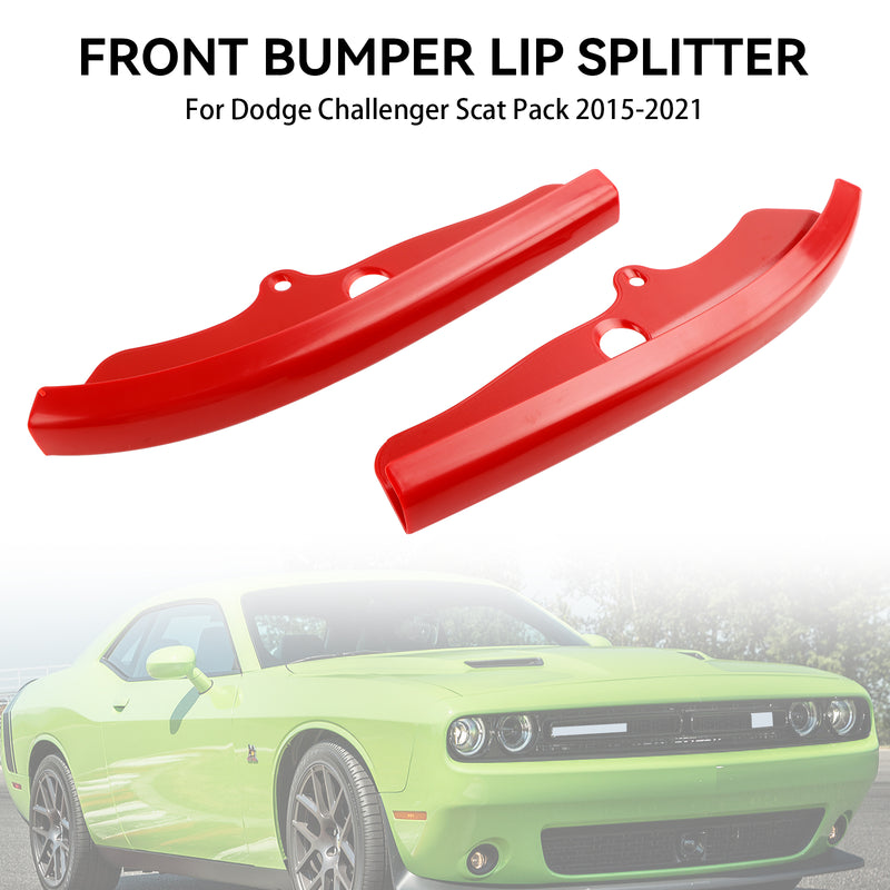 Dodge Challenger Scat Pack 2015-2021 Front Bumper Lip Splitter Spoiler