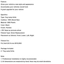 2PCS Gloss Black Front Bumper Grille Cover Fit Audi Q3 S-Line 2019-2022