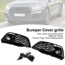 2018-2022 Fit Audi Q5 SQ5 Fog Light Grille Cover 80A807680L Pre-Facelift W/ACC