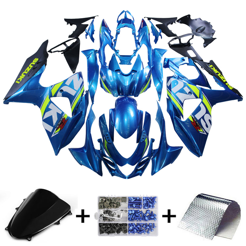 Amotopart Suzuki GSXR1000 2009-2016 K9 Fairing Kit Bodywork Plastic ABS