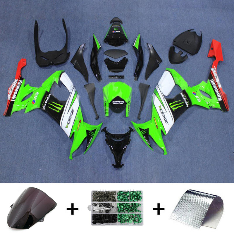 Amotopart Kawasaki ZX10R 2008-2010 Fairing Kit Bodywork Plastic ABS