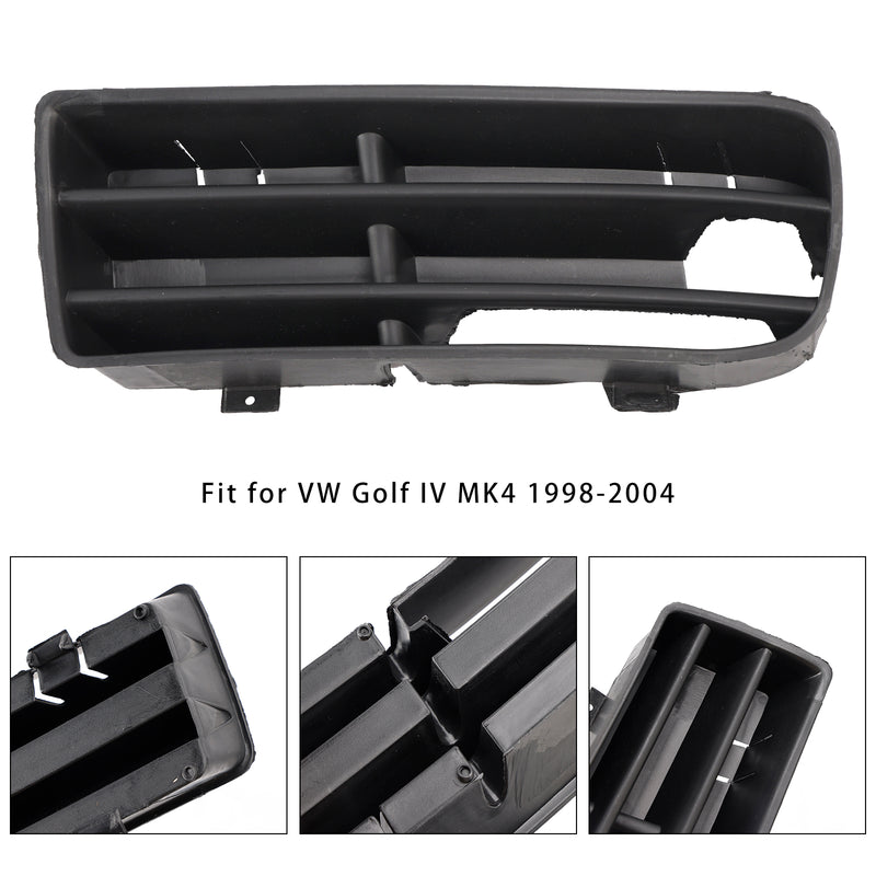 Front Left Side Bumper Grille Fog Light Grill  For VW Golf IV MK4 1998-2004