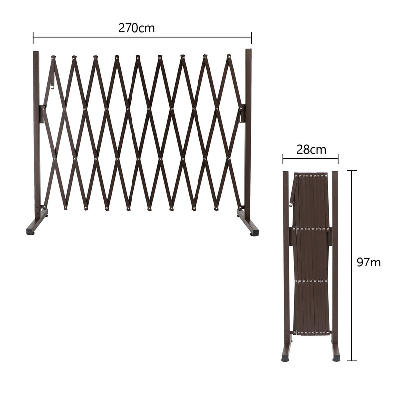 Garden Security Fence Gate Expandable Barrier  Aluminum Pet Barrier Traffic