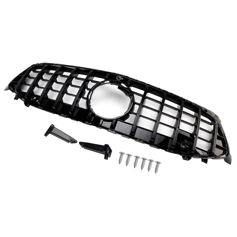 Black Front Bumper Grille Grill Fit Mercedes CLA-Class W118 C118 2024-2025