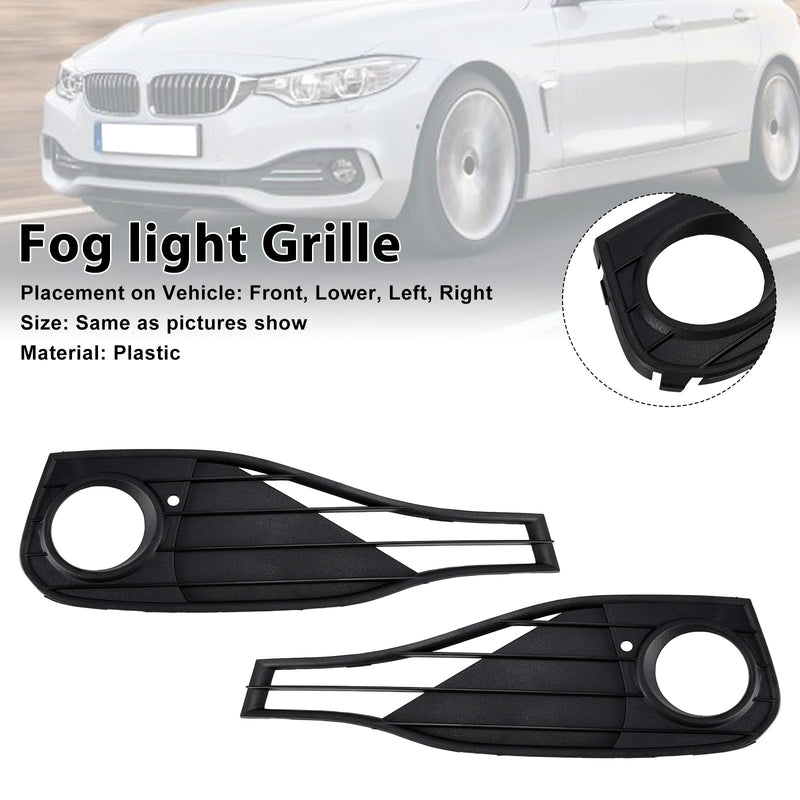 Fog Lamp Light Cover Insert Grill Grille Fit BMW 4 SERIES F32 428i 2014-2020