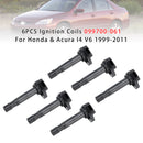 6PCS Ignition Coils 099700-061 For Honda & Acura I4 V6 1999-2011