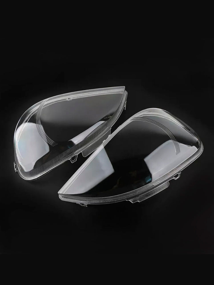 2PCS Front Headlight Glass Clear For Mercedes Benz ML-Class W163 2002-2005