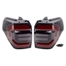 Black Animation Sequential Rear Lamp For Toyota 4Runner 2010-2024 2PCS LED Tail Lights 12W