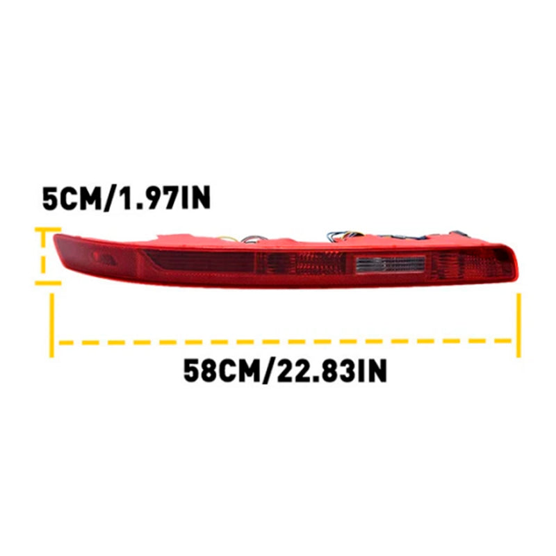 Left Rear Bumper Reflector Tail Light Lamp Red Lens For Audi Q7 2007-2015