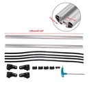 Universal Aluminium Car Roof Rack Luggage Carrier Cross Bar Rail Lockable 120CM