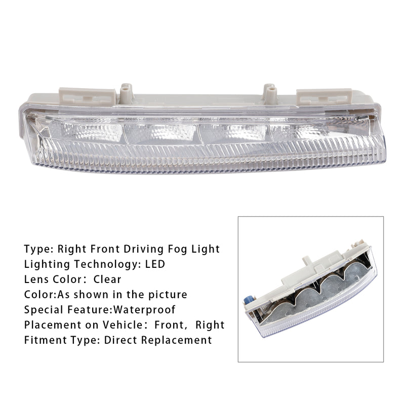 LED Daytime Running Right Fog Lights For Mercedes Benz W204 S204 W212 2007-2014
